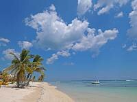 Playa Mahahual, parte del paraiso en el Caribe Mexicano, en la Costa Maya