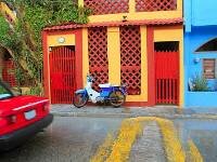 Casas coloridas en Isla Mujeres